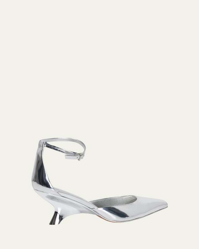Vixen Metallic Patent Leather Wedge Pumps